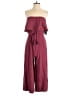 Lulus Solid Burgundy Jumpsuit Size M - photo 1