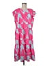 Unbranded Tropical Pink Casual Dress Size M - photo 1