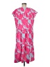 Unbranded Tropical Pink Casual Dress Size M - photo 2