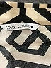 Zara Chevron-herringbone Gold Long Sleeve Blouse Size S - photo 7