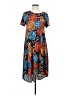 Lularoe Print Blue Casual Dress Size S - photo 1