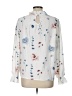 Unbranded Floral White Long Sleeve Blouse Size L - photo 2