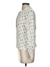 Gap 100% Viscose Floral Ivory Long Sleeve Blouse Size S - photo 5