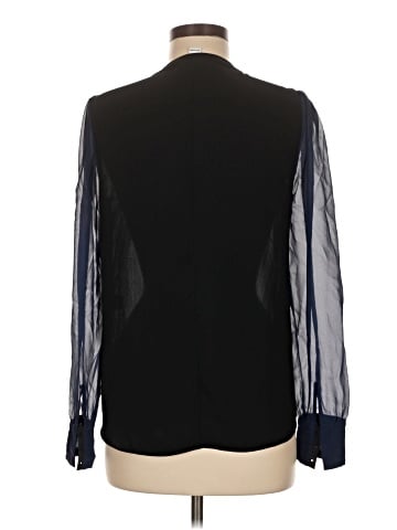 Diane von Furstenberg Long Sleeve Silk Top (view 2)