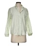 Only Stripes Green Long Sleeve Blouse Size S - photo 1