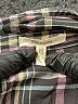 Maurices 100% Rayon Plaid Black Long Sleeve Button-Down Shirt Size L - photo 7