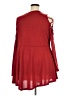 Rose Gal 100% Polyester Red Long Sleeve Top Size 22 - photo 2