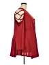 Rose Gal 100% Polyester Red Long Sleeve Top Size 22 - photo 4