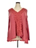 Rose Gal Red Long Sleeve Blouse Size 4X - photo 1