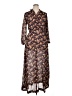 Unbranded Floral Brown Casual Dress Size 0X (estimated) - photo 1