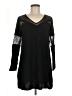 Express 100% Rayon Black Casual Dress Size M - photo 1