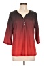 Unbranded Red 3/4 Sleeve T-Shirt Size L - photo 1