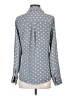 Express Outlet 100% Polyester Polka Dots Gray Long Sleeve Blouse Size XS - photo 2
