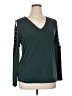 MICHAEL Michael Kors Green Long Sleeve Top Size XL - photo 1