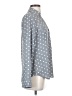 Express Outlet 100% Polyester Polka Dots Gray Long Sleeve Blouse Size XS - photo 4
