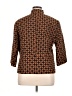 MULTIPLES Print Brown Blazer Size XL - photo 2