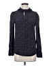J.Crew 100% Silk Polka Dots Blue Blouse Size 2 (tall) - photo 1