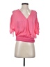 Current Air 100% Polyester Pink Short Sleeve Blouse Size S - photo 1