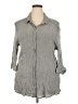 Modern Works Gray 3/4 Sleeve Button-Down Shirt Size 3X - photo 1