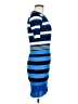 DVF WEST Stripes Blue Casual Dress Size M - photo 4