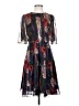 Jason Wu 100% Polyester Print Blue Cocktail Dress Size 2 - photo 1