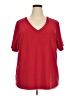 Fashion Bug Red Short Sleeve Top Size 28 - photo 1