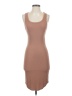 Express Solid Brown Casual Dress Size XS - photo 1