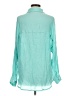 Lyaner 100% Polyester Teal Long Sleeve Blouse Size M - photo 2