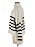 MNG Stripes Ivory Turtleneck Sweater Size M - photo 5