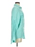 Lyaner 100% Polyester Teal Long Sleeve Blouse Size M - photo 4