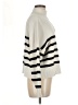 MNG Stripes Ivory Turtleneck Sweater Size M - photo 4