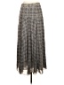 CAbi 100% Polyester Chevron-herringbone Gray Casual Skirt Size 2 - photo 2