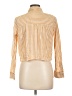Aeropostale Stripes Yellow Long Sleeve Blouse Size L - photo 2