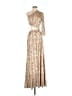 L'Agence Gold Cocktail Dress Size Sm (1) - photo 1
