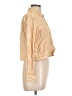 Aeropostale Stripes Yellow Long Sleeve Blouse Size L - photo 4