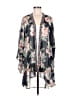 B.O.G Collective 100% Polyester Gray Kimono Size M - photo 1