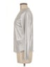 Jessica Simpson Metallic Silver Long Sleeve Top Size M - photo 5