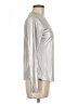 Jessica Simpson Metallic Silver Long Sleeve Top Size M - photo 4