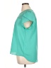 Meraki 100% Polyester Teal Short Sleeve Blouse Size XL - photo 5