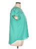 Meraki 100% Polyester Teal Short Sleeve Blouse Size XL - photo 4