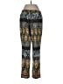 New Directions Print Blue Casual Pants Size L - photo 2