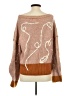 of HANDMADE Multi Color Tan Wool Pullover Sweater Size S - photo 2