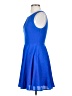 Express 100% Polyester Solid Blue Cocktail Dress Size 0 - photo 5