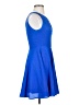Express 100% Polyester Solid Blue Cocktail Dress Size 0 - photo 4
