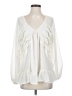 Nike Ivory Long Sleeve Blouse Size S - photo 1