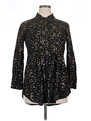 Solitaire 3/4 Sleeve Button-Down Shirt (view 1)