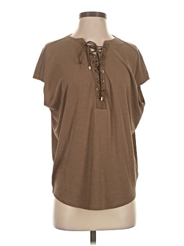 White House Black Market Short Sleeve Henley (view 1)