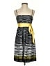 Max and Cleo 100% Polyester Stripes Yellow Casual Dress Size 4 - photo 1