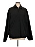 Claiborne 100% Polyester Solid Black Track Jacket Size L - photo 1