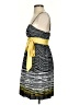 Max and Cleo 100% Polyester Stripes Yellow Casual Dress Size 4 - photo 5